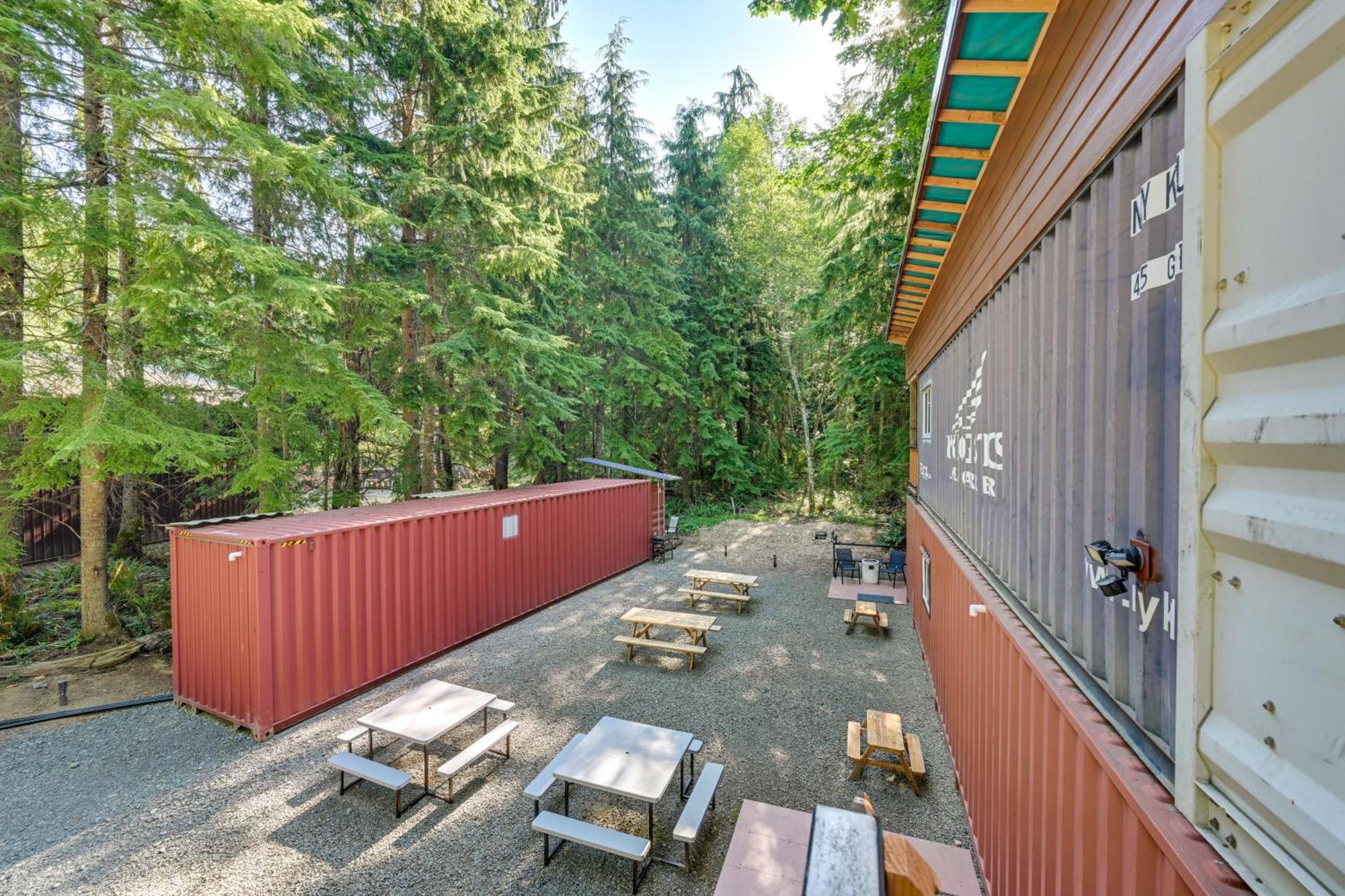 Unique Container Studio With Deck And Fire Pit! Buckley Exteriér fotografie