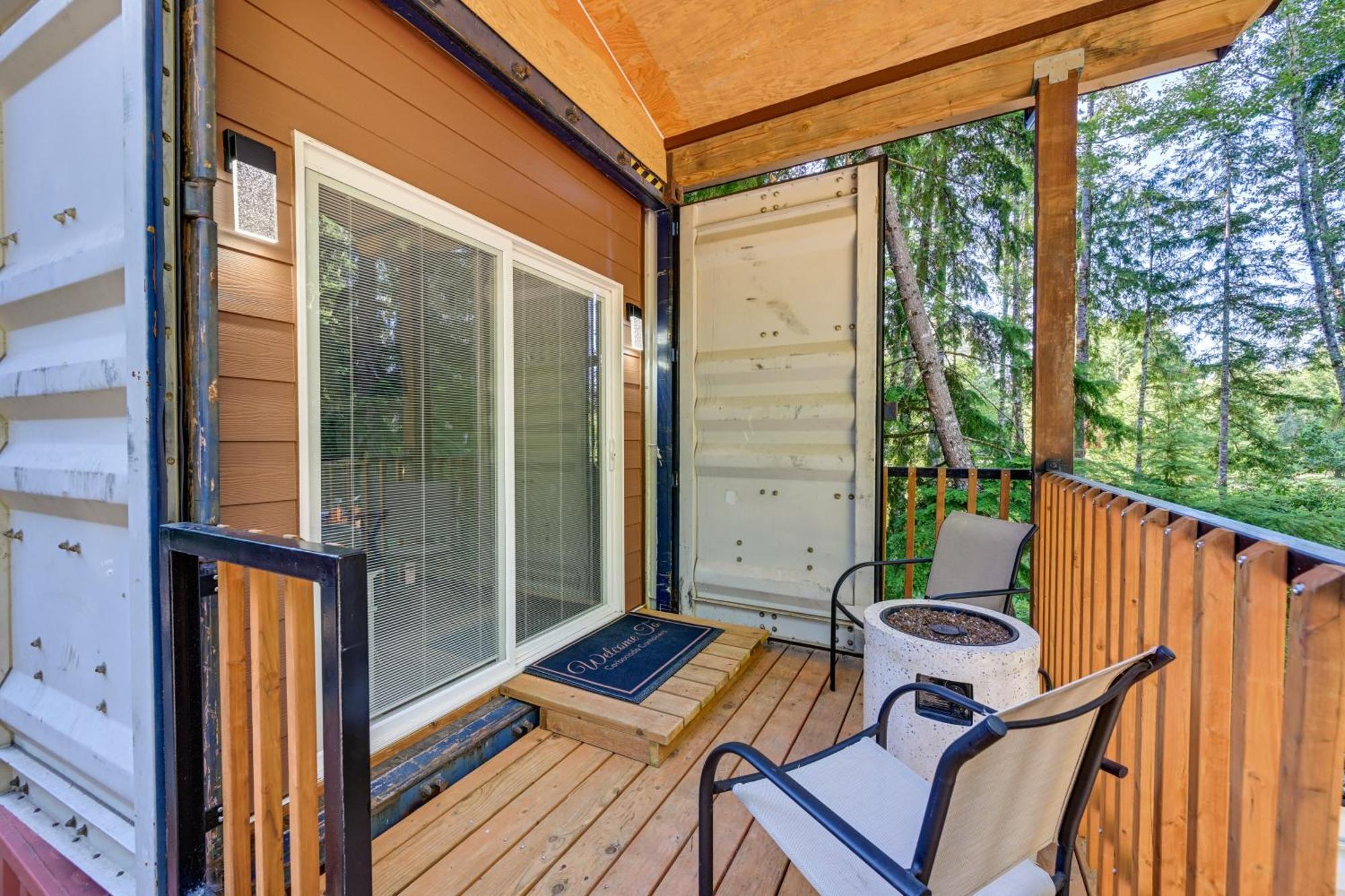 Unique Container Studio With Deck And Fire Pit! Buckley Exteriér fotografie