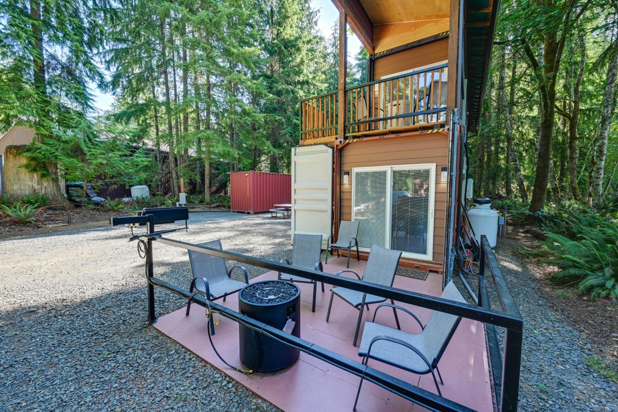 Unique Container Studio With Deck And Fire Pit! Buckley Exteriér fotografie