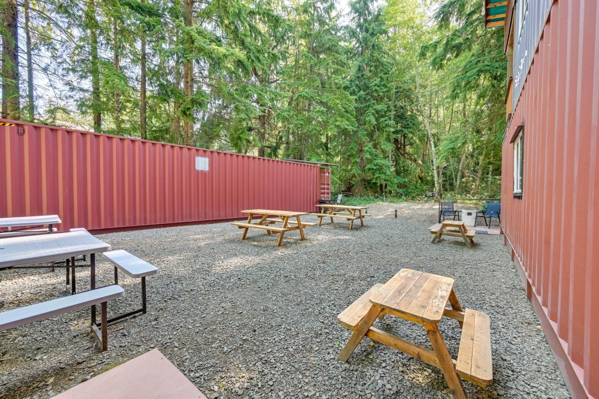 Unique Container Studio With Deck And Fire Pit! Buckley Exteriér fotografie