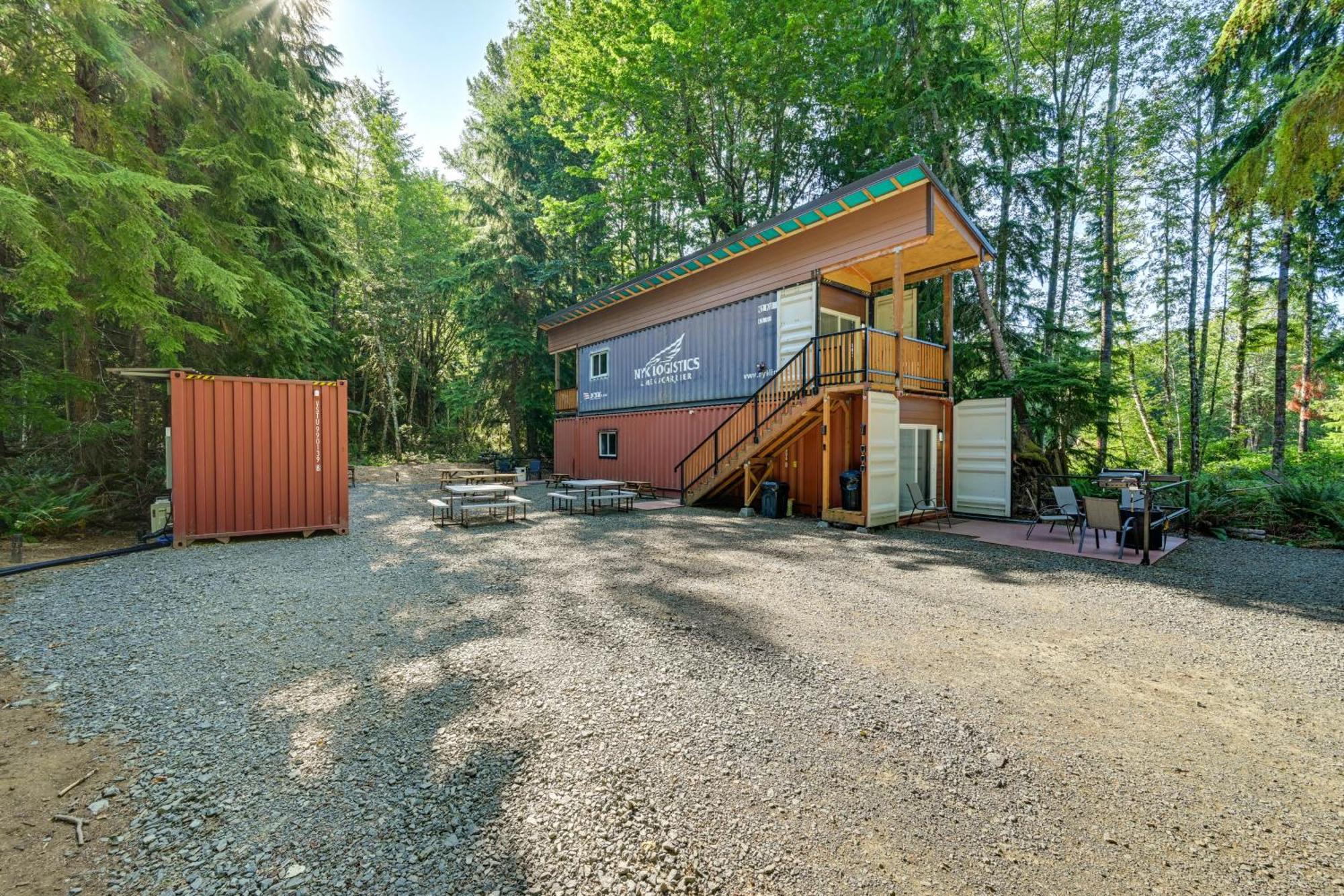 Unique Container Studio With Deck And Fire Pit! Buckley Exteriér fotografie